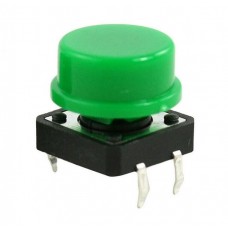 Round Tactile Button Switch (Green Momentary)