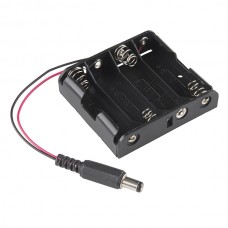 4 x AA Battery Holder (Barrel Jack Connector)
