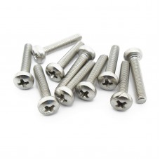 M3 x 14mm Steel Pan Head Phillips Screw (Pack of 10)