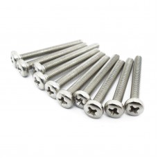 M3 x 25mm Steel Pan Head Phillips Screw (Pack of 10)