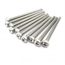 M3 x 35mm Steel Pan Head Phillips Screw (Pack of 10)