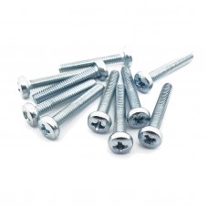 M2.5 x 14mm Steel Pan Head Phillips Screw (Pack of 10)