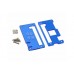 Raspberry Pi Zero W Case with Heat Sink (Blue)