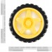 Rubber Tire Wheel Pair (Yellow 65mm)