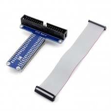 Assembled Pi T-Cobbler Plus (GPIO Breakout for Raspberry Pi A+/B+/Pi 2/Pi 3/Pi 4)