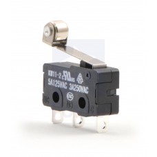 SPDT Snap-Action Switch with 16.3mm Roller Lever (3-Pin 5A)