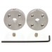 Pololu Universal Aluminum Mounting Hub for 4mm Shaft (#4-40 Holes 2-Pack)