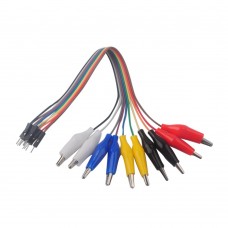 Alligator Clip to Male Jumper Wire (Pack of 10)