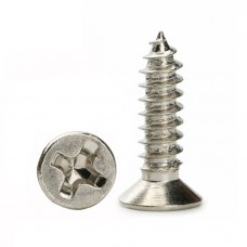 M3 x 10mm Stainless Steel Flat Head Self-Tapping Screw (Pack of 10)