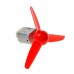 3-Bladed 70mm Propeller Fan for DC Motor (Red)