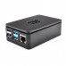 Raspberry Pi 4 Case with Logo (Black)
