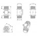 Clear Turbine Water Flow Sensor with 3-Pin JST
